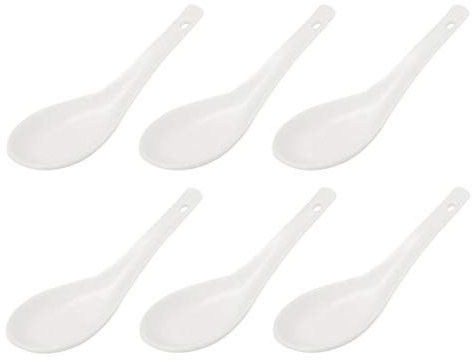 Edco Tish, Set 6 Porzellan Vorspeiselöffel