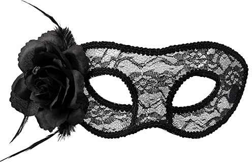 Boland - Spitzen-Augenmaske mit Blumenverzierung | Elegante Gesichtsmaske für Halloween, Maskenball und Mottoparty