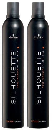 SCHWARZKOPF SILHOUETTE SUPER HOLD MOUSSE 500ML X 2