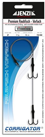 Jenzi Raubfisch-System Deluxe Titan Material Hakengröße 2 50 cm, 12,0 kg