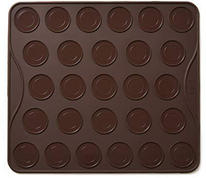 Macarons anti-adhésif Tapis de cuisson en silicone Moule à cavité 27 x 10