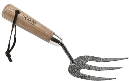 Draper DRA14314 Carbon Steel Heavy Duty Weeding Fork with Ash Handle