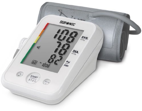 Duronic BPM150 Digitales Oberarm-Blutdruckmessgerät, Arhythmie Erkennung, Manschette 22-42 cm, Automatische Blutdruckmessung, Blutdruckmesser mit Herzrhythmusstörung Funktion, AA Batterien
