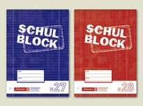 10X BRUNNEN Schulblock A4 Lin27 50Bl