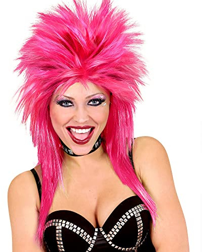 W WIDMANN MILANO Party Fashion - Perücke Rockstar, Rocker, Biker, Accessoire für Kostüme