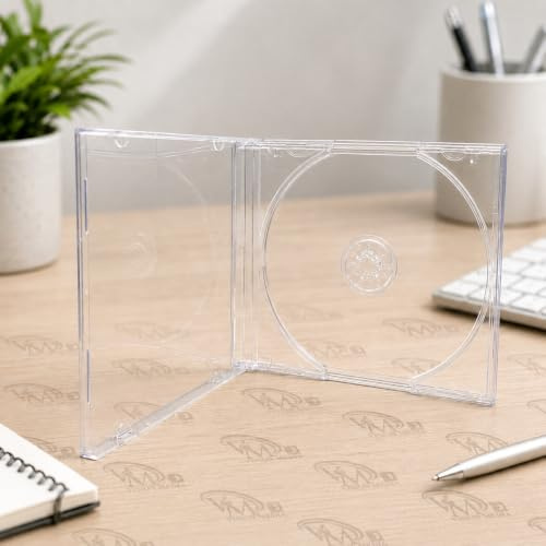 Custodie per CD 100 x 10mm con vassoio trasparente