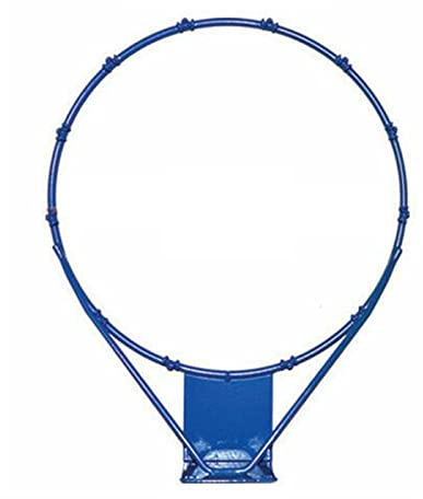 Dunn-Rite Products 18 Inch Poola Hoop RIM750 Outdoor Stainless Steel Swimming Pool Backboard Replacement Basketball Hoop Rim, Navy Blue