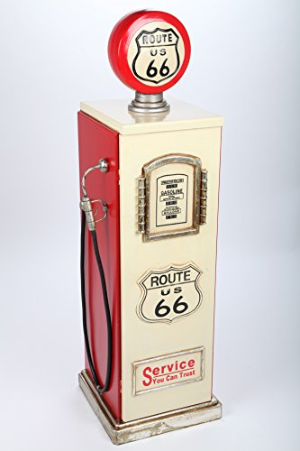 point home Design-Schrank Zapfsäule, Retro, rot/weiß, 120cm