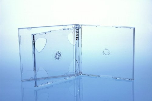 50 CD/DVD Jewelcase 3fach 3er / Hüllen für 3 Disc/glasklar/transparent