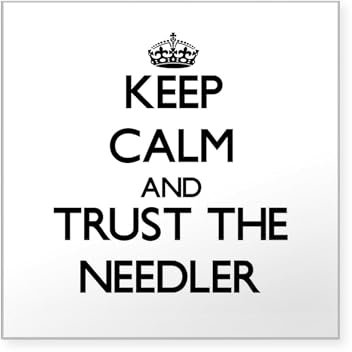CafePress Keep Calm And Trust The Needler Sticker Square Bumper Sticker Car Decal
