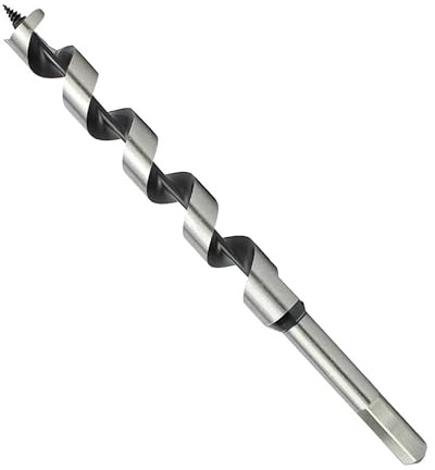 Weischer® - Schlangenbohrer 8 x 600 mm | Holzbohrer Spiralbohrer | 6-Kant-Schaft | Gewindespitze für präzise Bohrung | Weich- & Hartholz | stabiler & bruchfester Bohrer