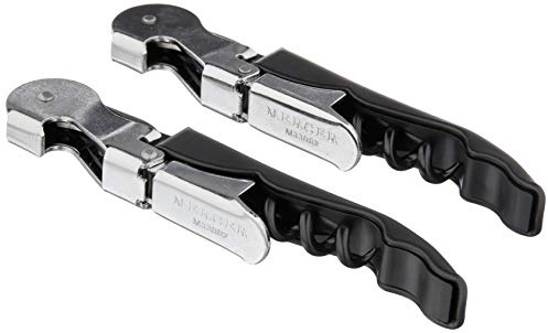 Mercer Culinary Packaged Waiter's Corkscrew, Black, 2 Pack