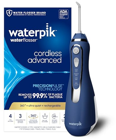 Waterpik Cordless Advanced Water Flosser, Classic Blue