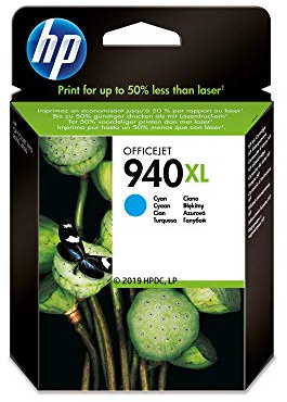 HP C4907AE 940XL Tintenpatrone cyan hohe Kapazität 1.400 pages 1er-Pack