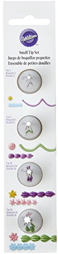 Wilton Lot de petites douilles Rondes et petites douilles Étoiles, 4 Pièces