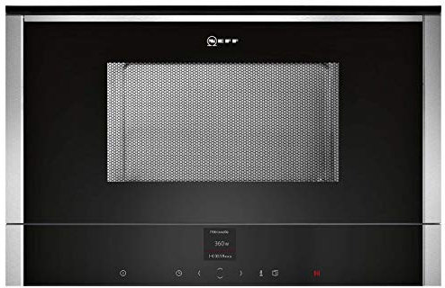 Neff C17WR00N0 Einbau-Mikrowelle N70 / 38,2 x 59,4 cm (H x B) / 21 l / Edelstahl / FullTouch Control / Auftaufunktion / Garfunktion / 7 Automatikprogramme, 31.5