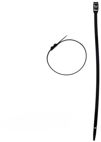 Lot de 100 colliers de câblage 9x 260mm - Noir - Zenitech