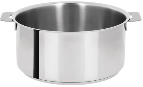 CRISTEL - C20Q- Casserole INOX 20cm sans poignée Amovible - Collection Mutine.