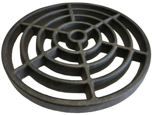10 254mm Round Cast Iron Gully Grid 16mm Thick Heavy Duty Drain Cover | Strong 254mm round cast iron grate for drainage and gully applications