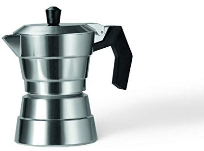 Moneta Buongiorno Caffettiera, Moka Express, Alluminio, 3 Tazze