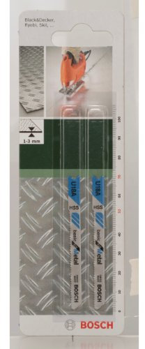 Bosch Accessories 2609256765 HSS - U 18 A Lame de scie sauteuse pour Tôles métalliques minces Epaisseur 1-3 mm Longueur 70 mm