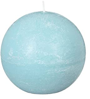Bougie boule Rustic - Diam. 10 cm - Bleu