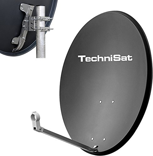 TechniSat TechniDish 80 Satellitenantenne, 37,4 dBi, 5 bis 80°, 3.61 kg, schwarz, Stahl
