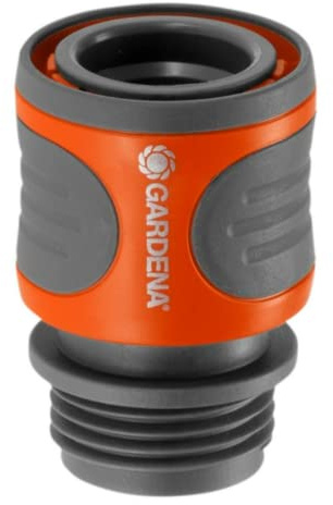 Gardena 36917 Hose Connector, Orange and Grey