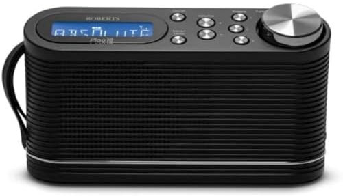 Roberts PLAY10 FM/DAB/DAB+ Digital Portable Radio, Black