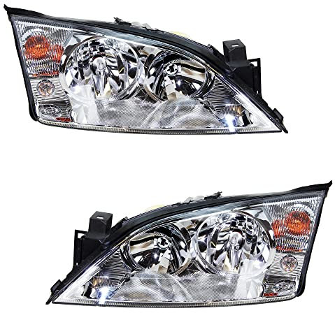 BESTPRICE 2x phares avant Phare principal gauche + droit Compatible avec FORD MONDEO Mk3 (B5Y), MONDEO Mk3 Berline (B4Y), MONDEO Mk3 Turnier (BWY)