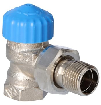 Heimeier Thermostat-Ventilunterteil 1/2 Eck vernickelt 2241-02.000