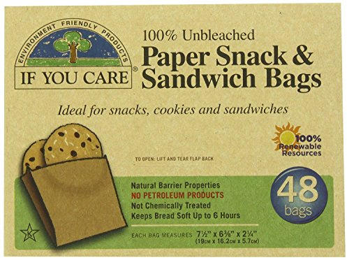 If You Care - Sandwich Bags 48bag - Unbleached