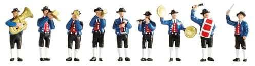 NOCH Musikkapelle, handkolorierte Figuren N, ideal für die Spurweite N, ländliche Szenen und Feste