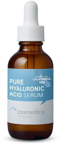 Hyaluronic Acid Serum for Skin 100% Pure Anti Aging Intense Hydration Moisture Non greasy Paraben free, Wrinkle Reducing and Brightening Serum (Pro Formula) 2oz