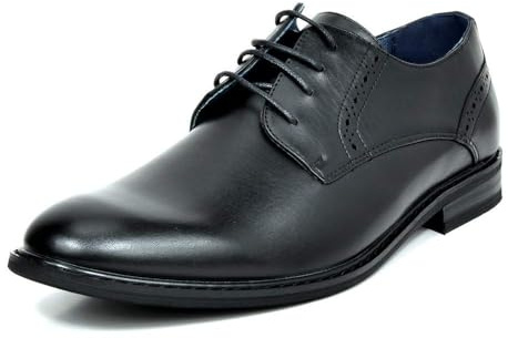 Bruno Marc Herren Anzugschuhe Schnürhalbschuhe Business Büro Hochzeitschuhe Herren,Size 42,Schwarz 16,PRINCE-16
