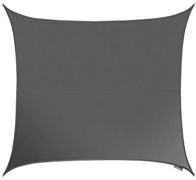 Kookaburra Waterproof Garden Sun Shade Sail Canopy in Charcoal 98% UV Block (3m Square)