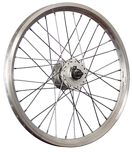 Rueda Delantera de 20 Pulgadas Dynamic 3 Shimano DH-3C3000 Dinamo de buje Plateada