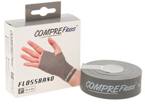 Flossband Level 4, 2m x 2,5 cm, extra stark, grau