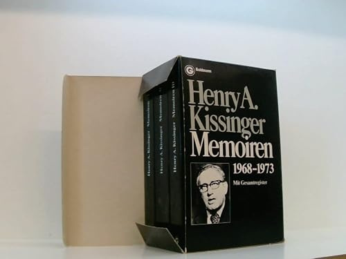 Henry A. Kissinger: Memoiren 1968-1973 - Mit Gesamtregister - Band 1-3 in 3 Büchern