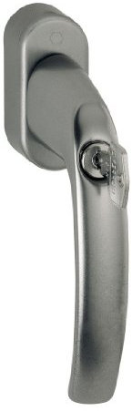 HOPPE Fenstergriff duraplus Atlanta in Aluminium stahl /abschliessbar/ (Secu100® + Secustik®)