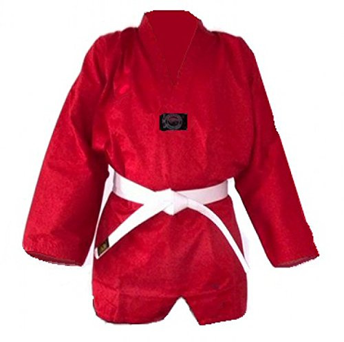 Budodrake Taekwondo Anzug rot (160)