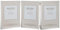 Maturi Cornice portafoto tripla placcata in argento - Ritratto con bordo sottile 15 x 20 cm