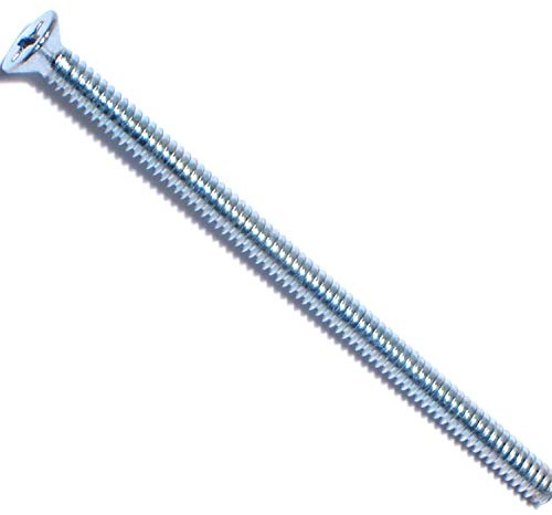 Hard-to-Find Fastener 014973288044 Phillips Flat Machine Screws, 6-32 x 2-1/2, Piece-20, zinc