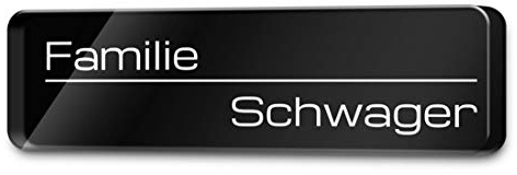 Personalisiertes Hochglanz Türschild aus Acrylglas - witterungsbestädige Gravur und hübsche Motive | viele Gestaltungsmöglichkeiten und Befestigungsarten - ab 5x2 cm
