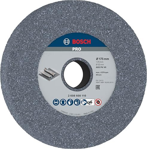 Bosch 2 608 600 110 - Disco de amolar para esmeriladoras dobles - 175 mm, 32 mm, 60 (pack de 1)