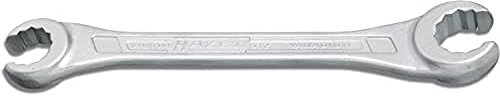 Hazet 612-24X27 Chiave a Doppio Anello Aperto, Argento, Apertura Chiave 24 X 27, Lunghezza 260 mm
