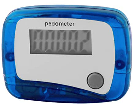 sourcingmap Sport 5 Digits LCD Display Digital Step Counter Pedometer Blue