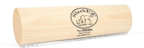 SleekEZ Deshedding Grooming Tool | Horse Brush for Horse Grooming Kit | Pet Hair Removal Tool | Curry Comb | Deshedding Brush | Shedding Comb | Works on All Hair Types | Made in USA | 1 pack | 10 inch