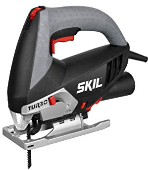 Skil 4381AA - Sierra de calar pendular con variador de velocidad (500 W, conexión para aspirador, soplador)