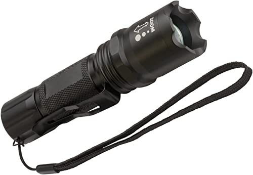 Brennenstuhl Taschenlampe LED LuxPremium/Taschenleuchte mit Batterien und CREE-LED (250 lm, umfangreiche Licht-Funktionen) schwarz